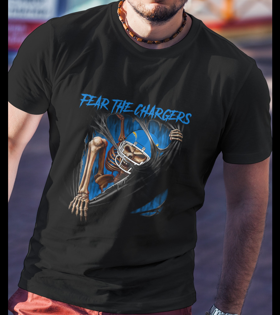 Fear The Chargers Los Angeles Chargers 515NFL L1MTH T-Shirt
