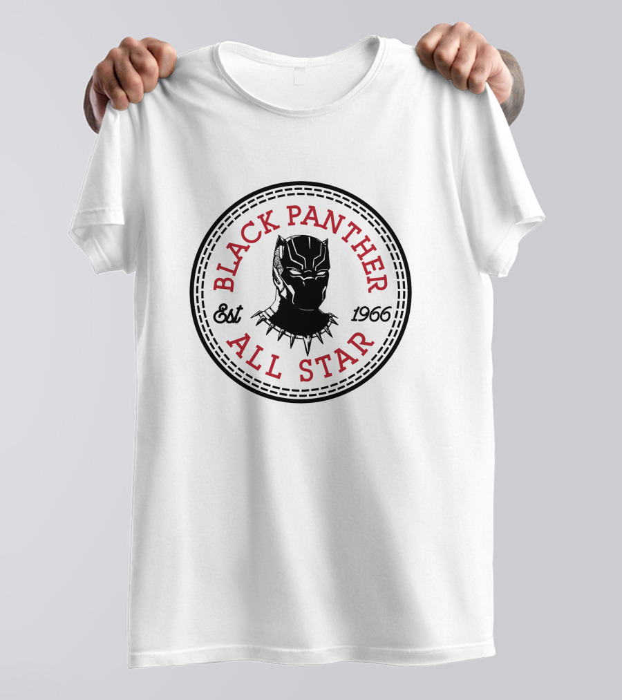 Black Panther All Star Est 1966 Converse T-Shirt