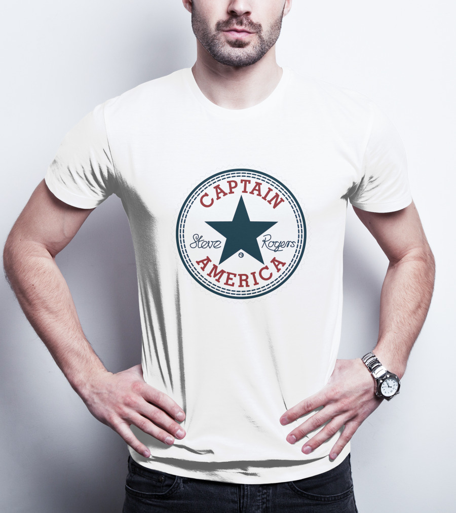 Captain America Steve Rogers Converse Star T-Shirt