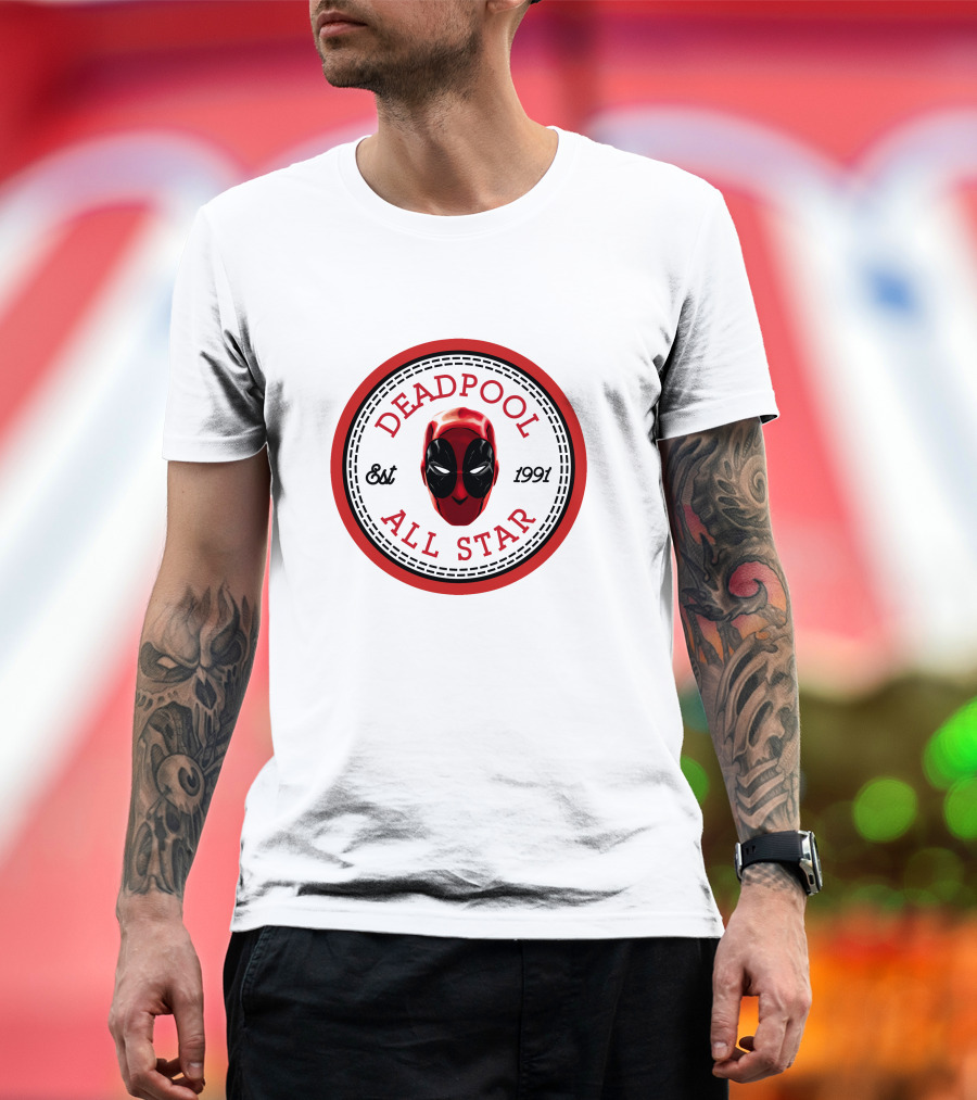 Deadpool All Star Est 1991 Converse T-Shirt