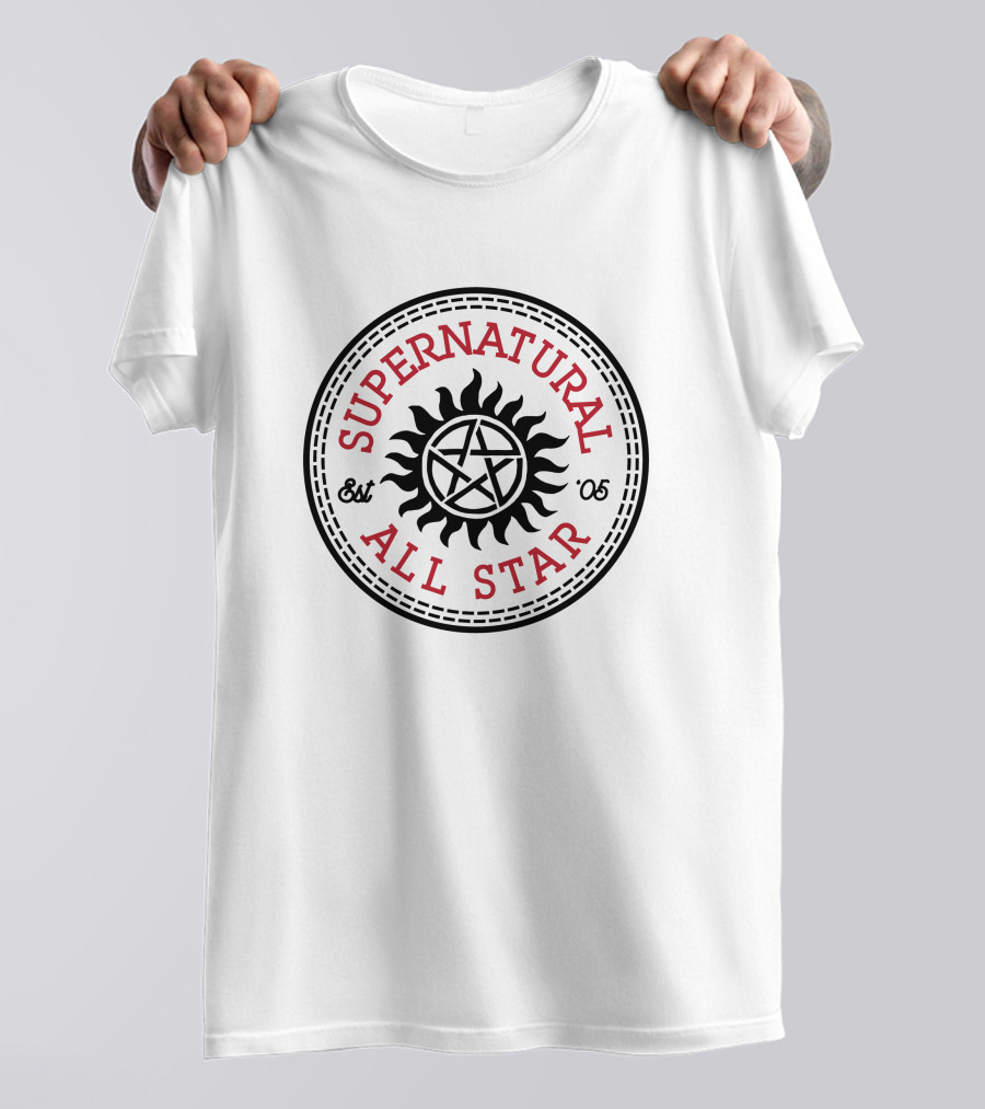 Supernatural All Star Est '05 Sun Pentagram T-Shirt