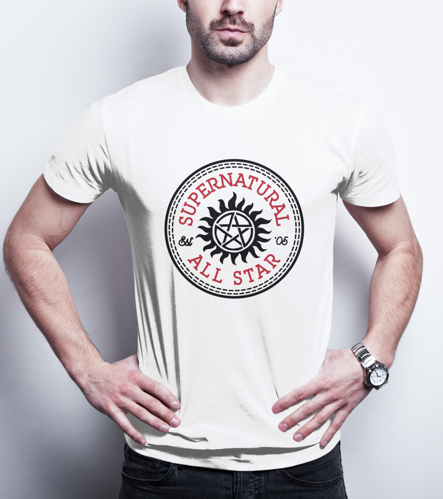 Supernatural All Star Est '05 Sun Pentagram T-Shirt