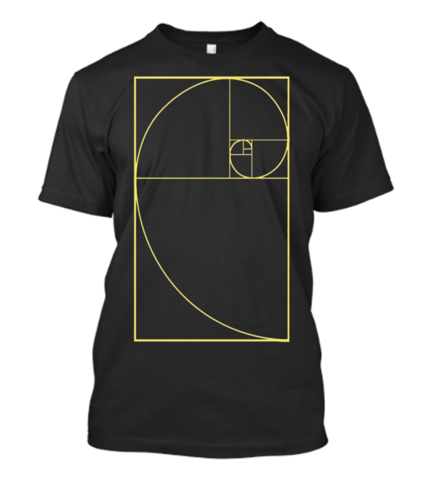 Golden Ratio Fibonacci Spiral Diagram T-Shirt