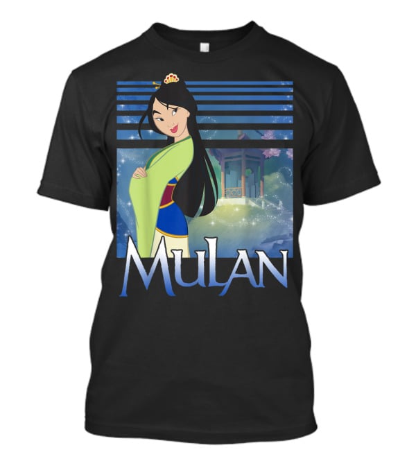 Disney Mulan Green Dress Sparkles Scene T-Shirt