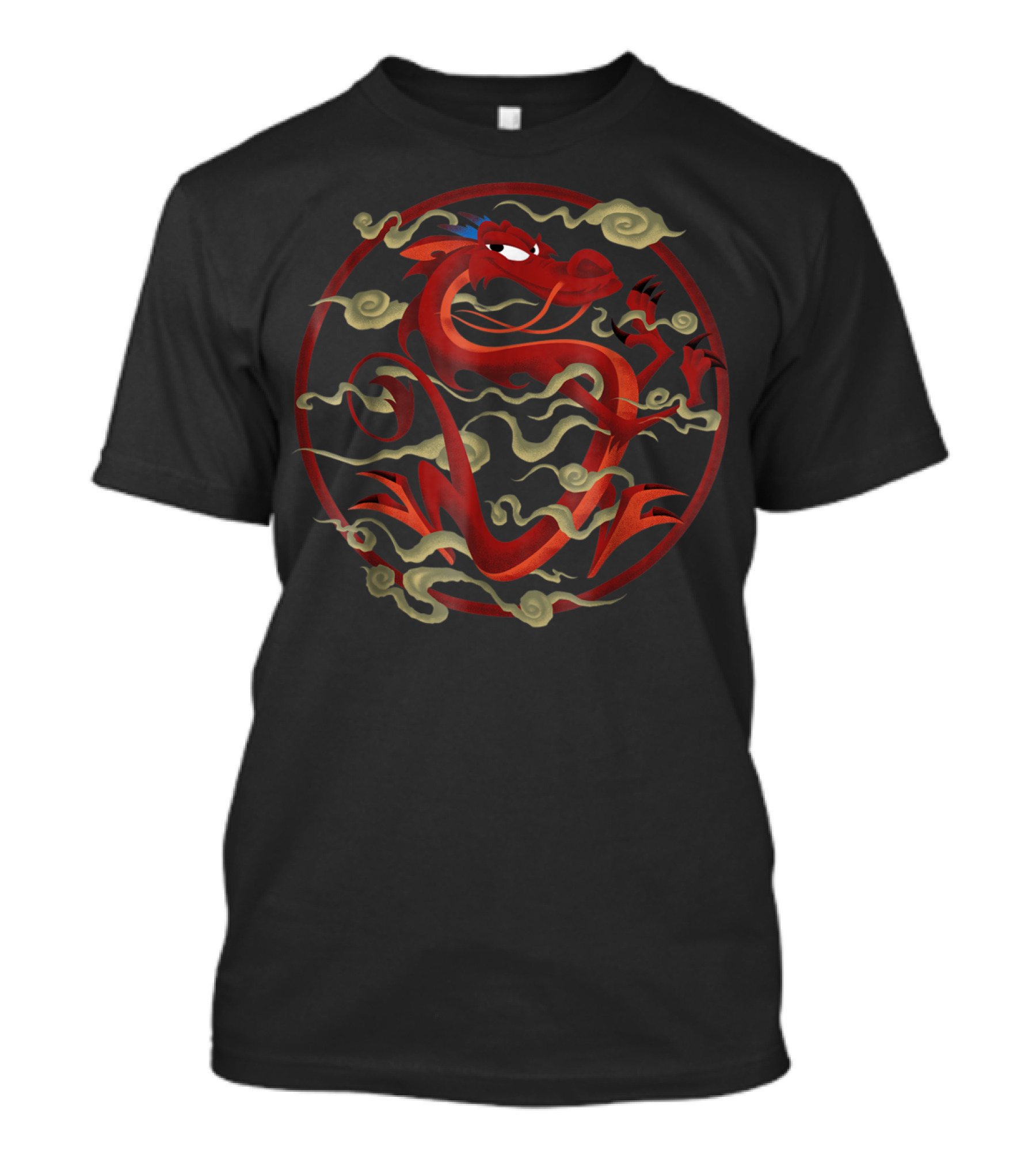 Disney Mulan Mushu Dragon Circle T-Shirt