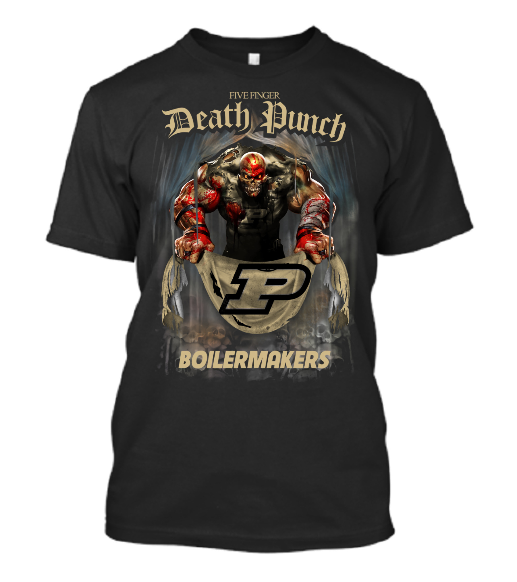 Five Finger Death Punch Purdue Boilermakers T-Shirt