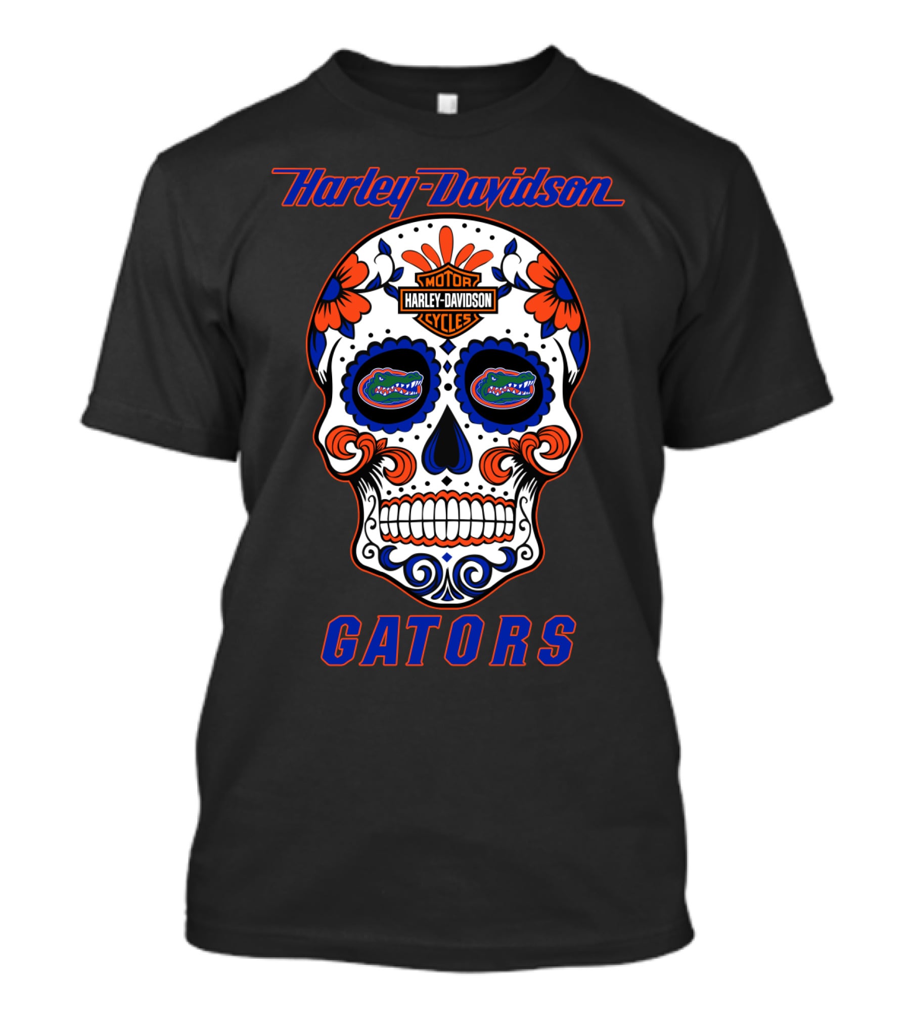 Harley Davidson Florida Gators Sugar Skull T-Shirt