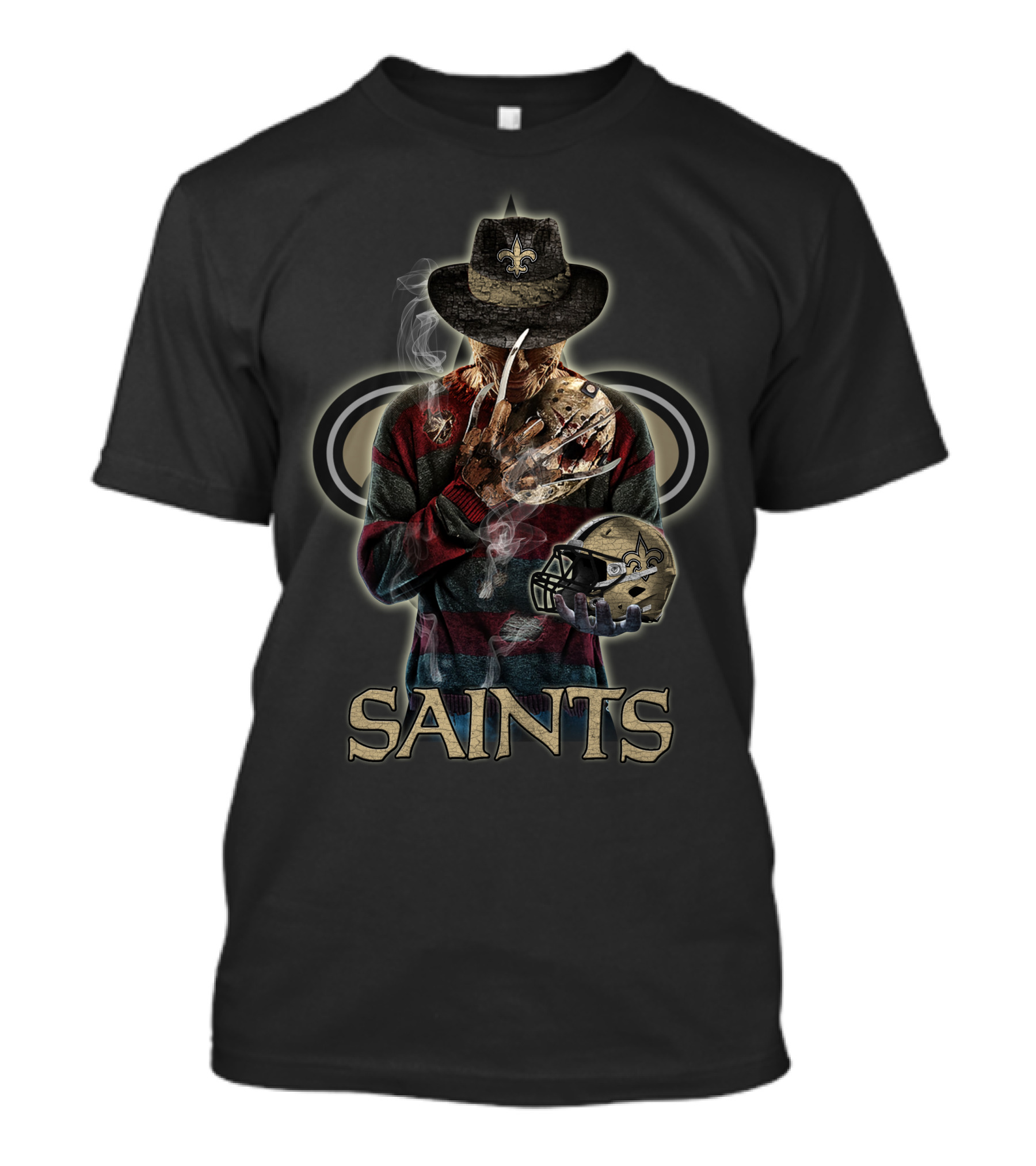 New Orleans Saints Freddy Krueger Mashup T-Shirt