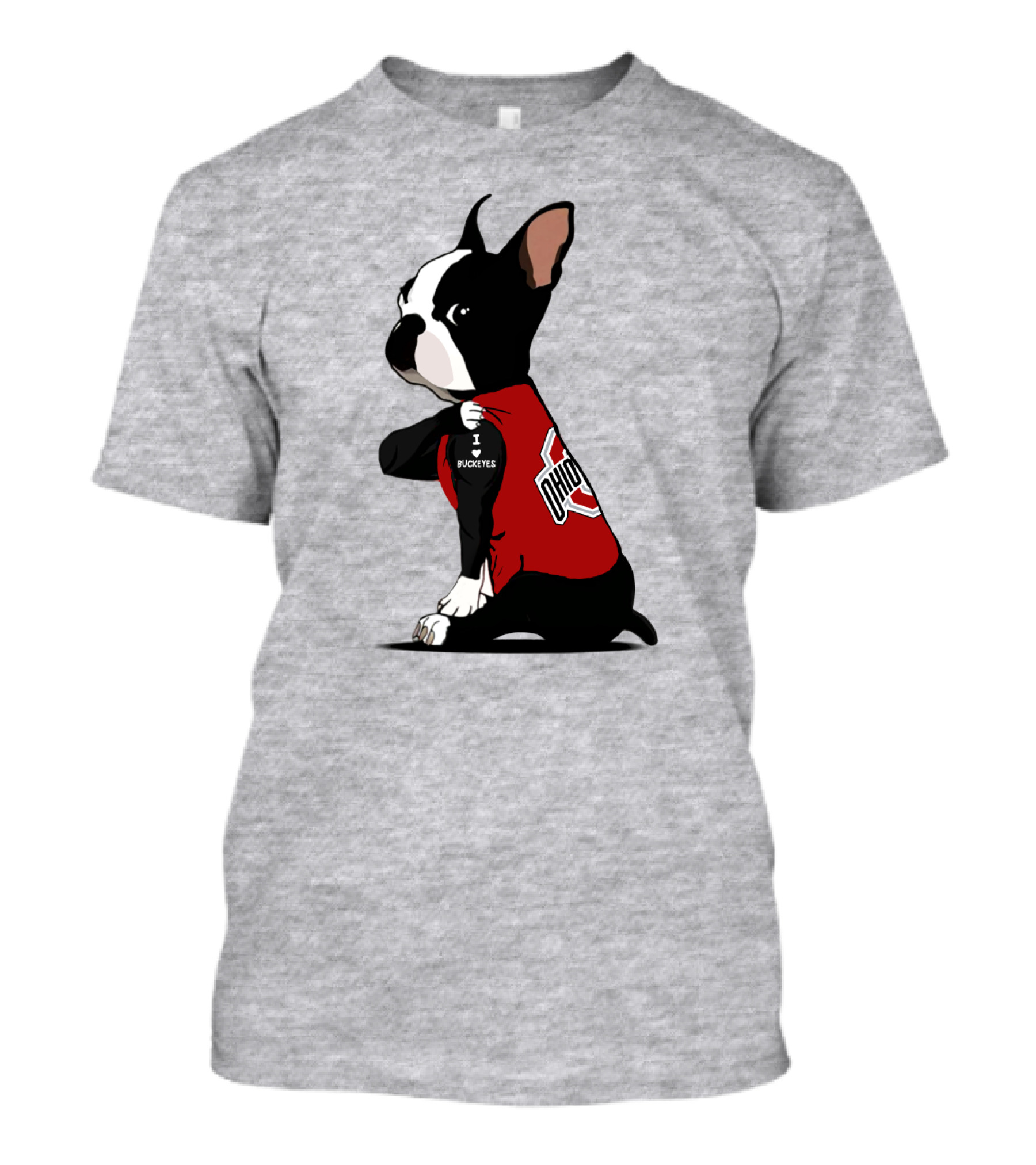 Ohio State Buckeyes Bulldog I Love Buckeyes T-Shirt
