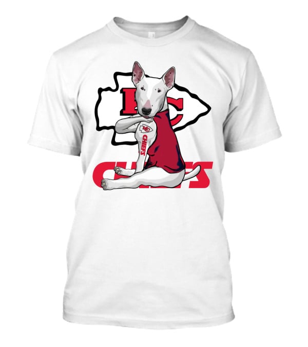 Kc Chiefs Bullterrier Fan T-Shirt