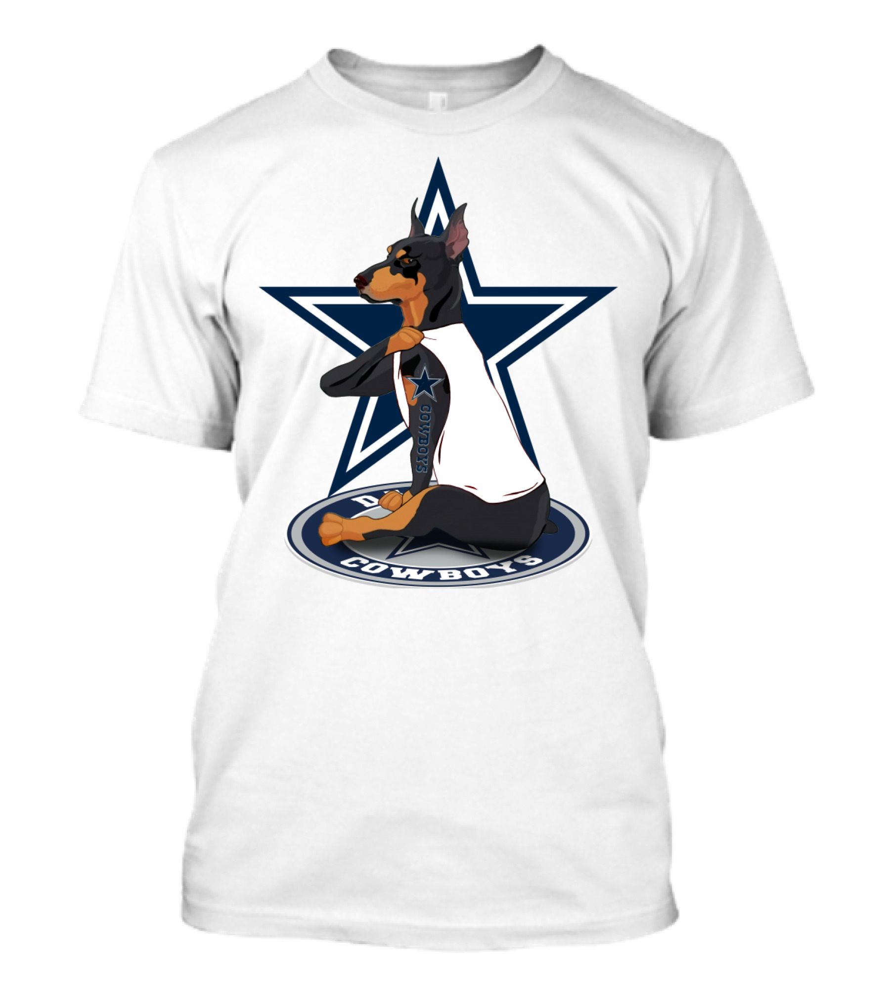 Dallas Cowboys Dobermann NFL Star T-Shirt