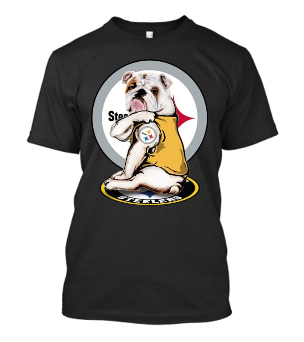 Steelers Bulldog Steelers Football T-Shirt