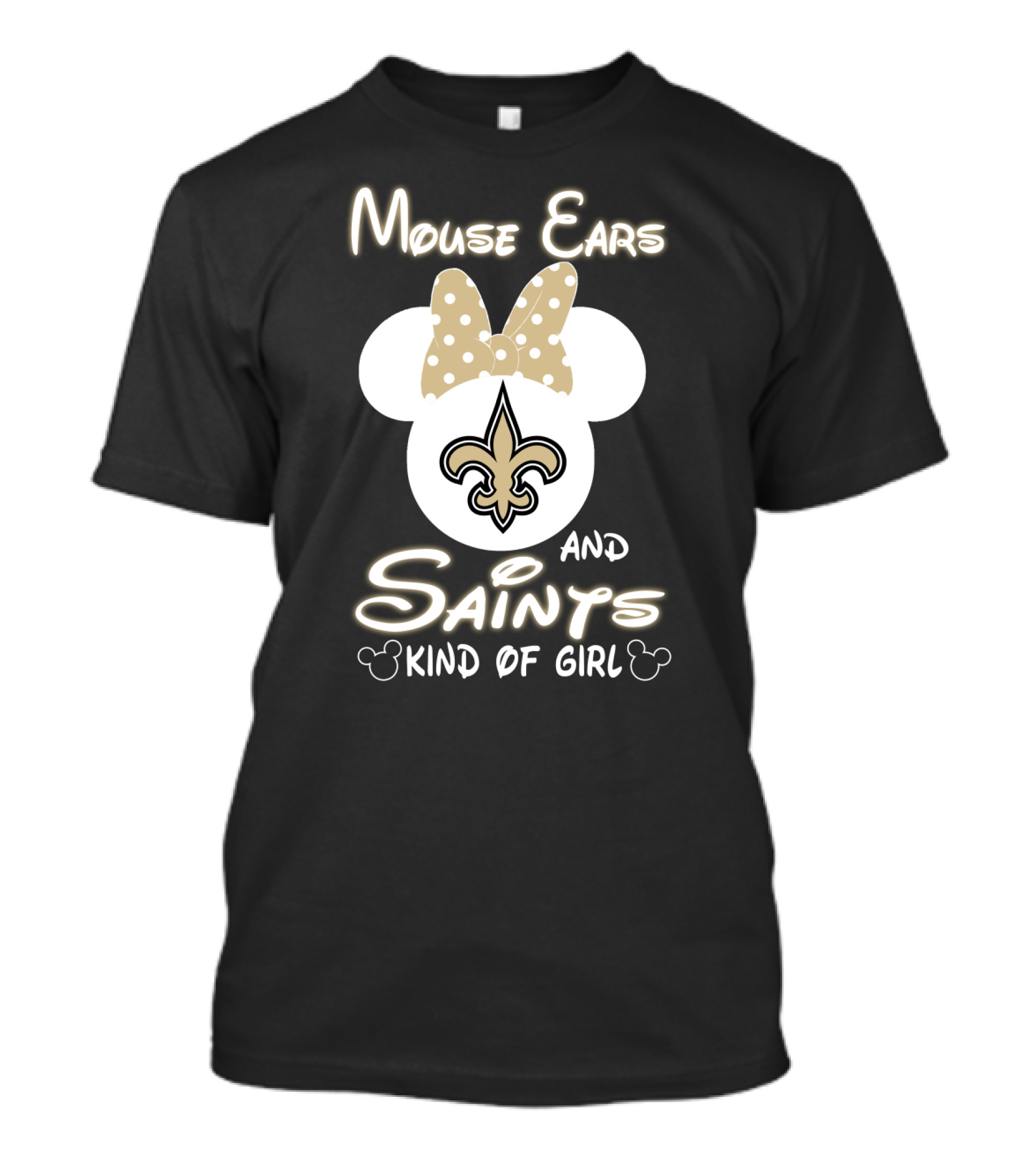 Mouse Ears And Saints Kind Of Girl T-Shirt
