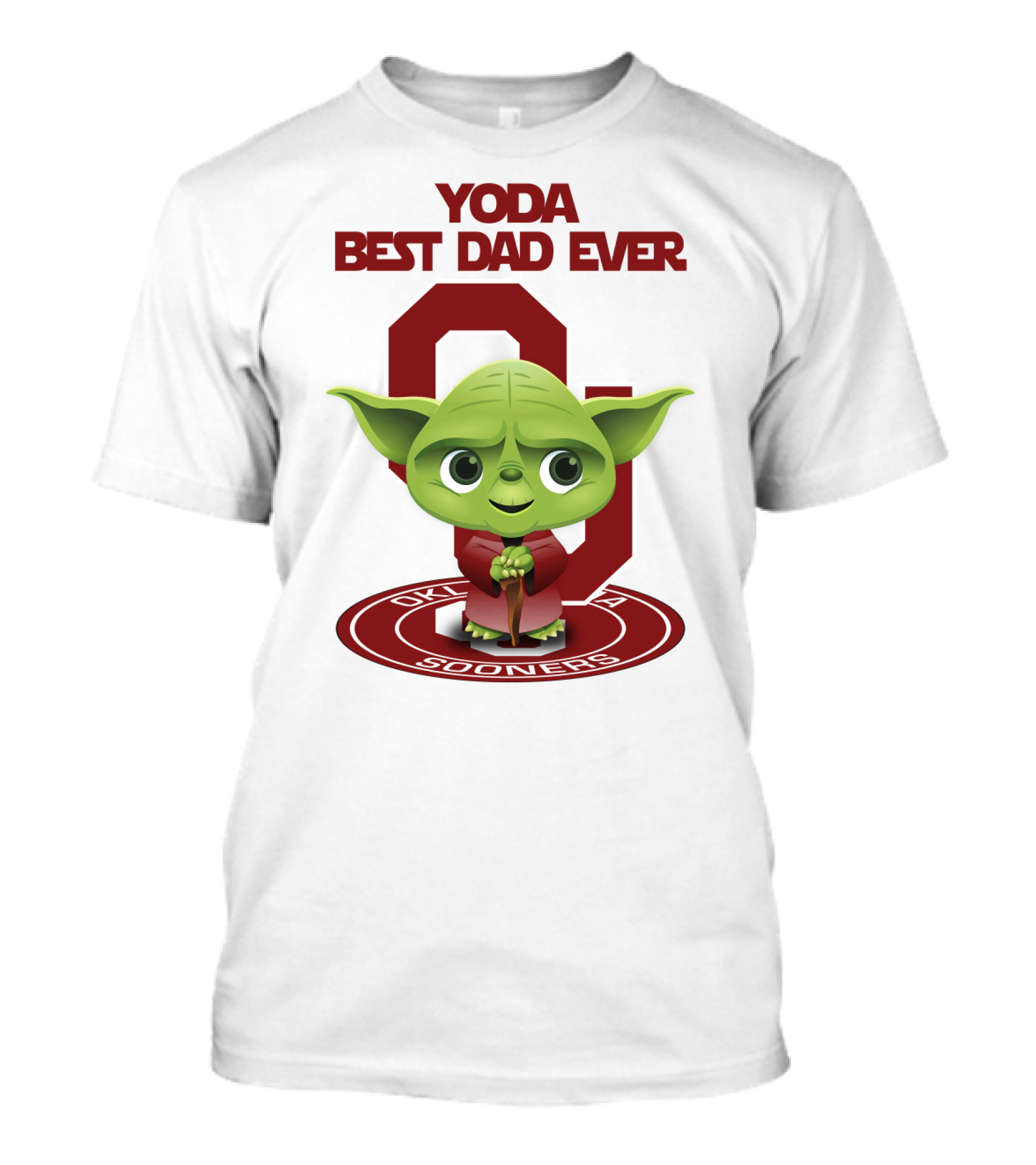 Yoda Best Dad Ever Oklahoma Sooners T-Shirt