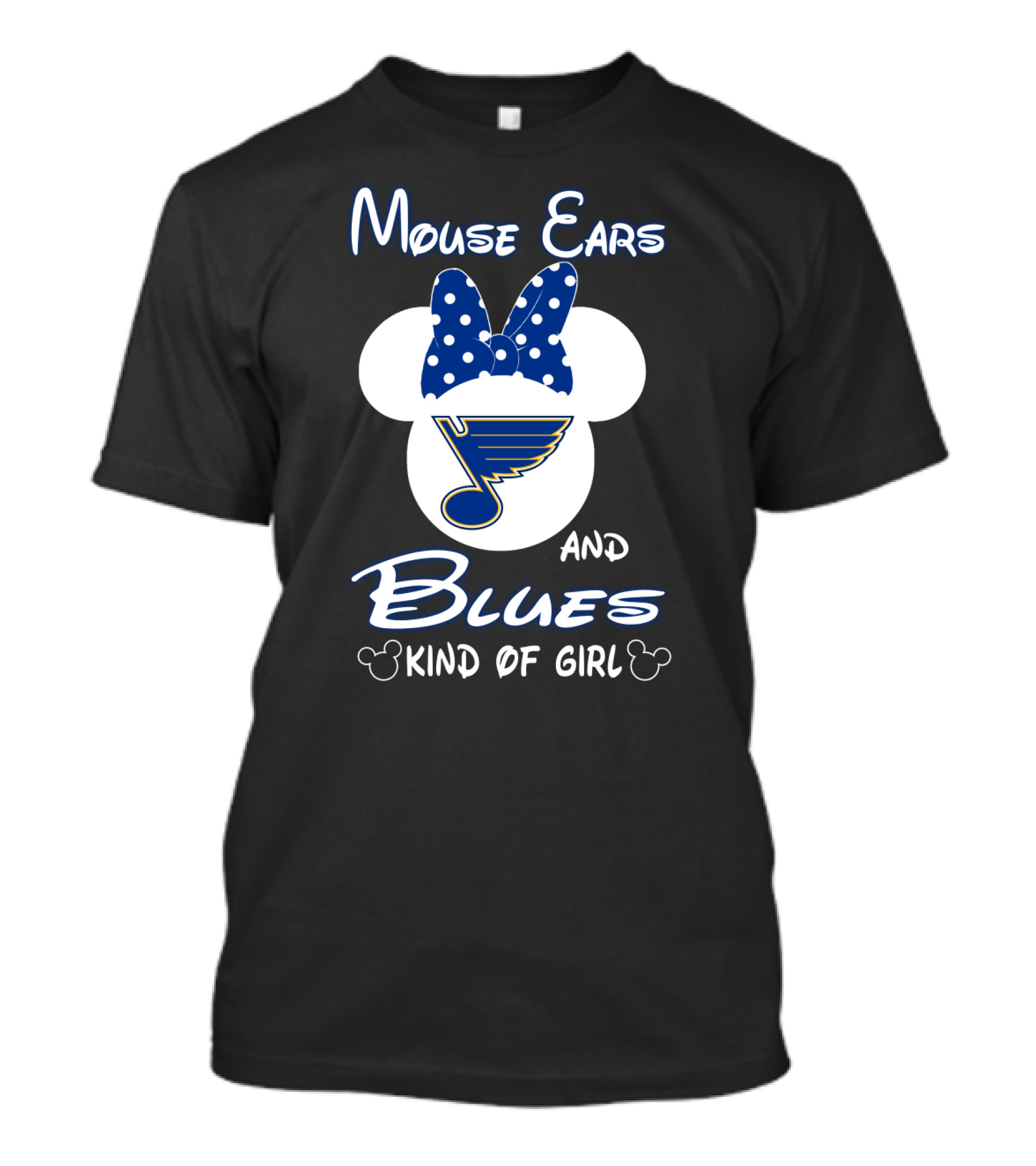 Mouse Ears And Blues Kind Of Girl T-Shirt