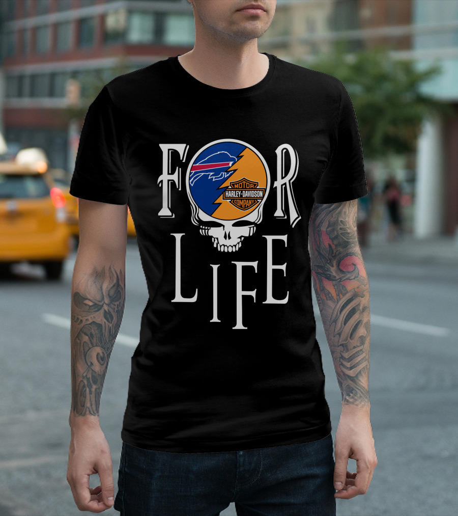 Buffalo Bills Harley Davidson Nfl For Life T-Shirt
