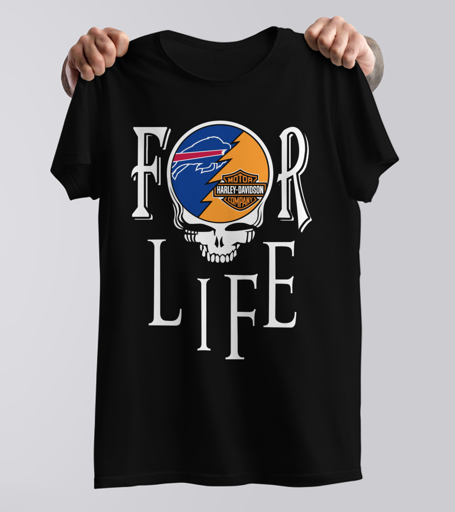 Buffalo Bills Harley Davidson Nfl For Life T-Shirt