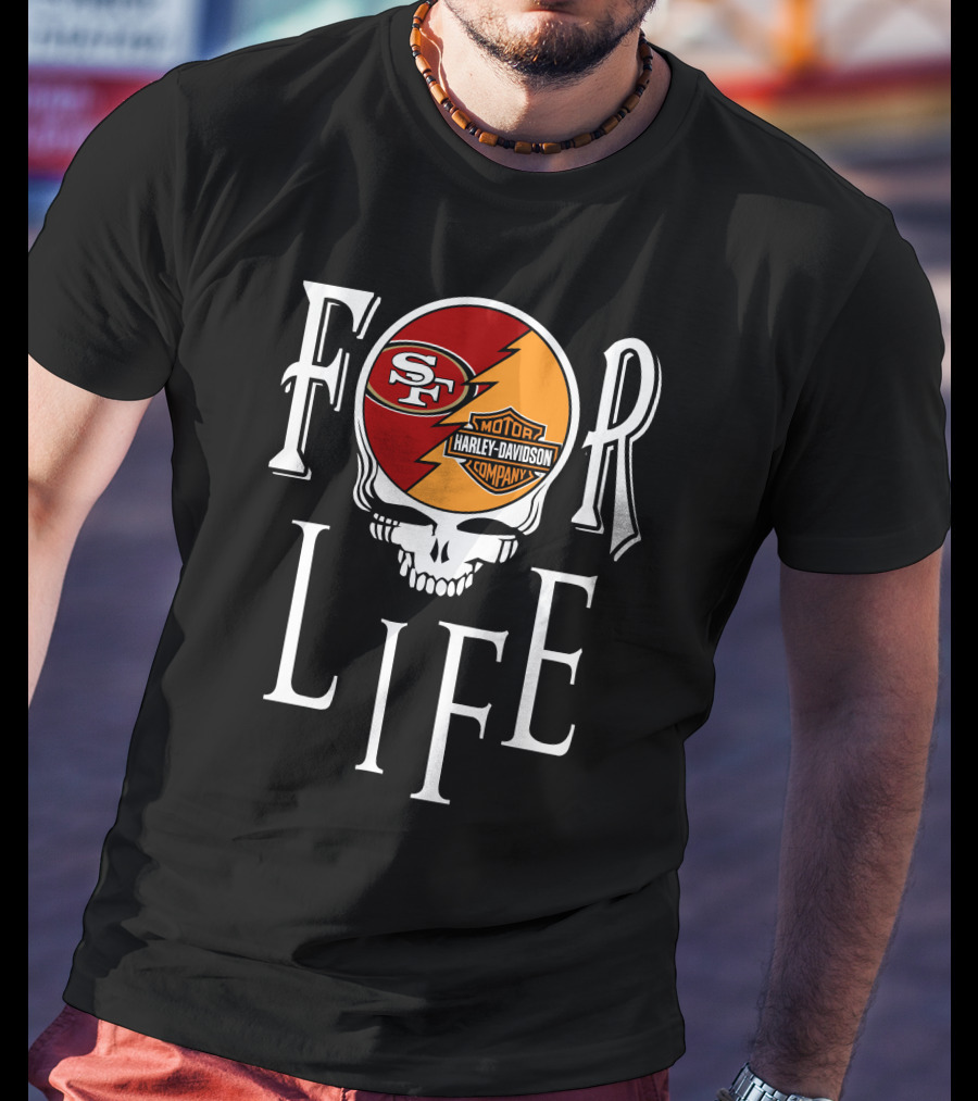 For Life San Francisco 49ers Harley Davidson Nfl T-Shirt