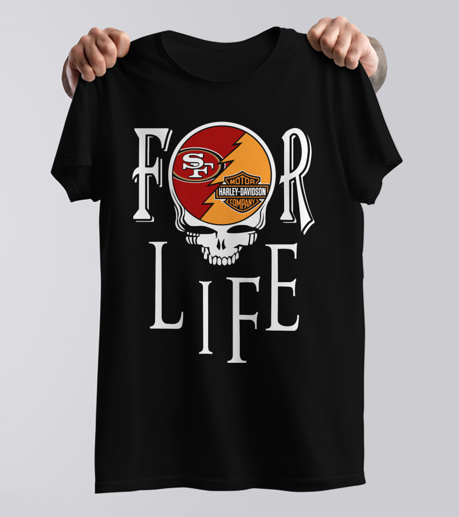 For Life San Francisco 49ers Harley Davidson Nfl T-Shirt