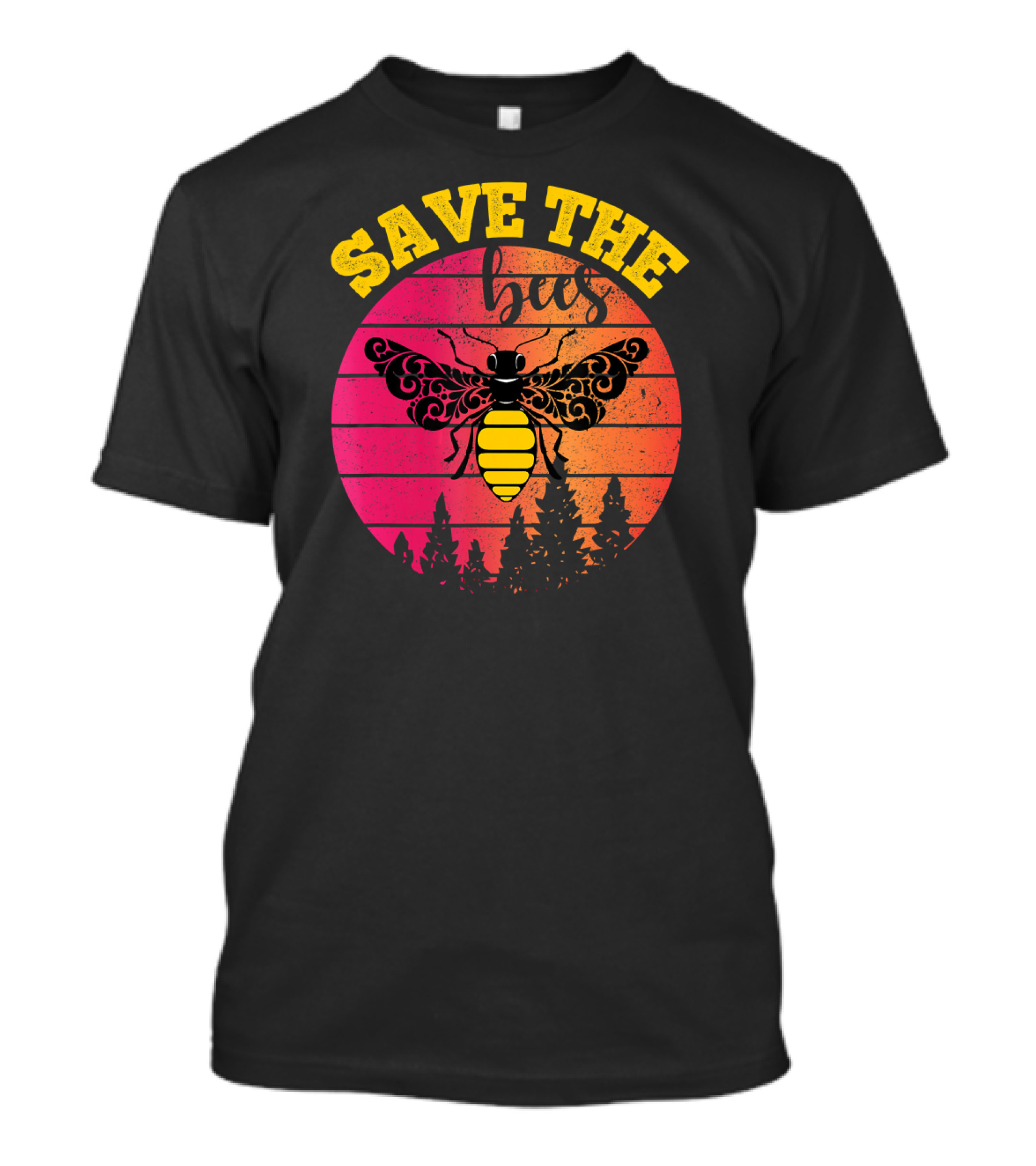 Save The Bees Distressed Honey Bee Lovers T-Shirt