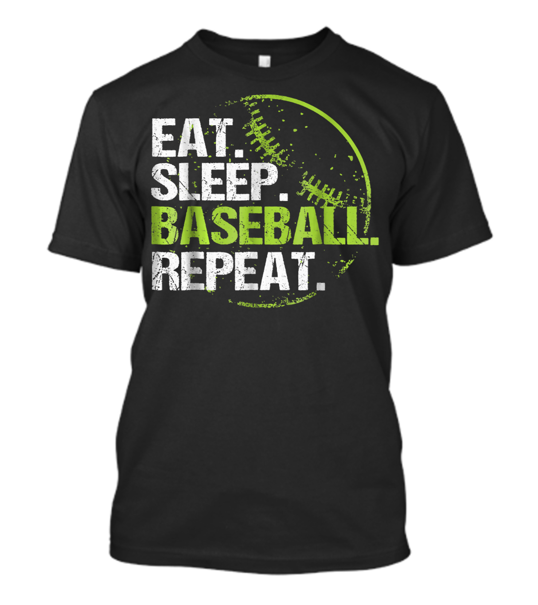 Eat Sleep Baseball Repeat Practice Training T-Shirt