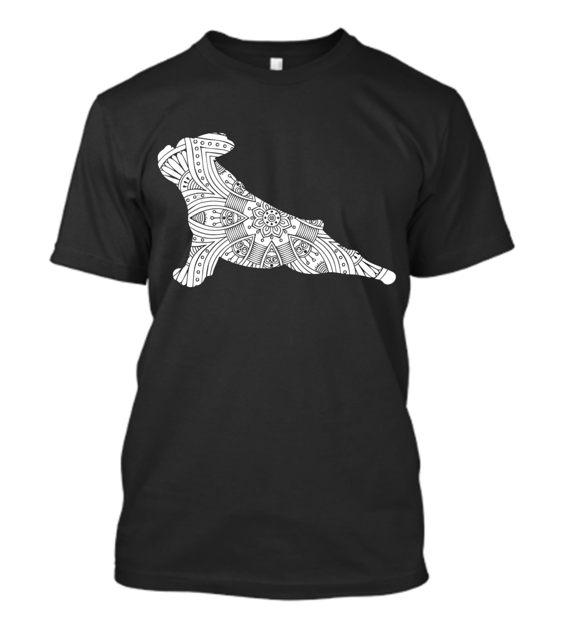 French Bulldog Yoga Mandala T-Shirt