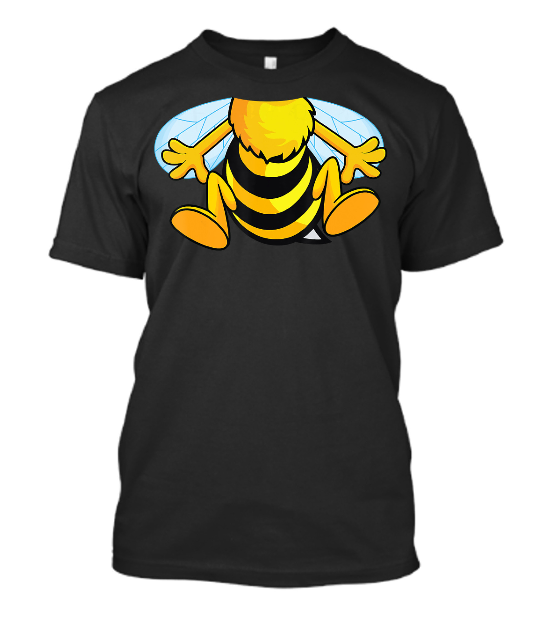 Funny Bee Costume Easy Honeybee Hall Buzzing Bumblebee Stripes T-Shirt