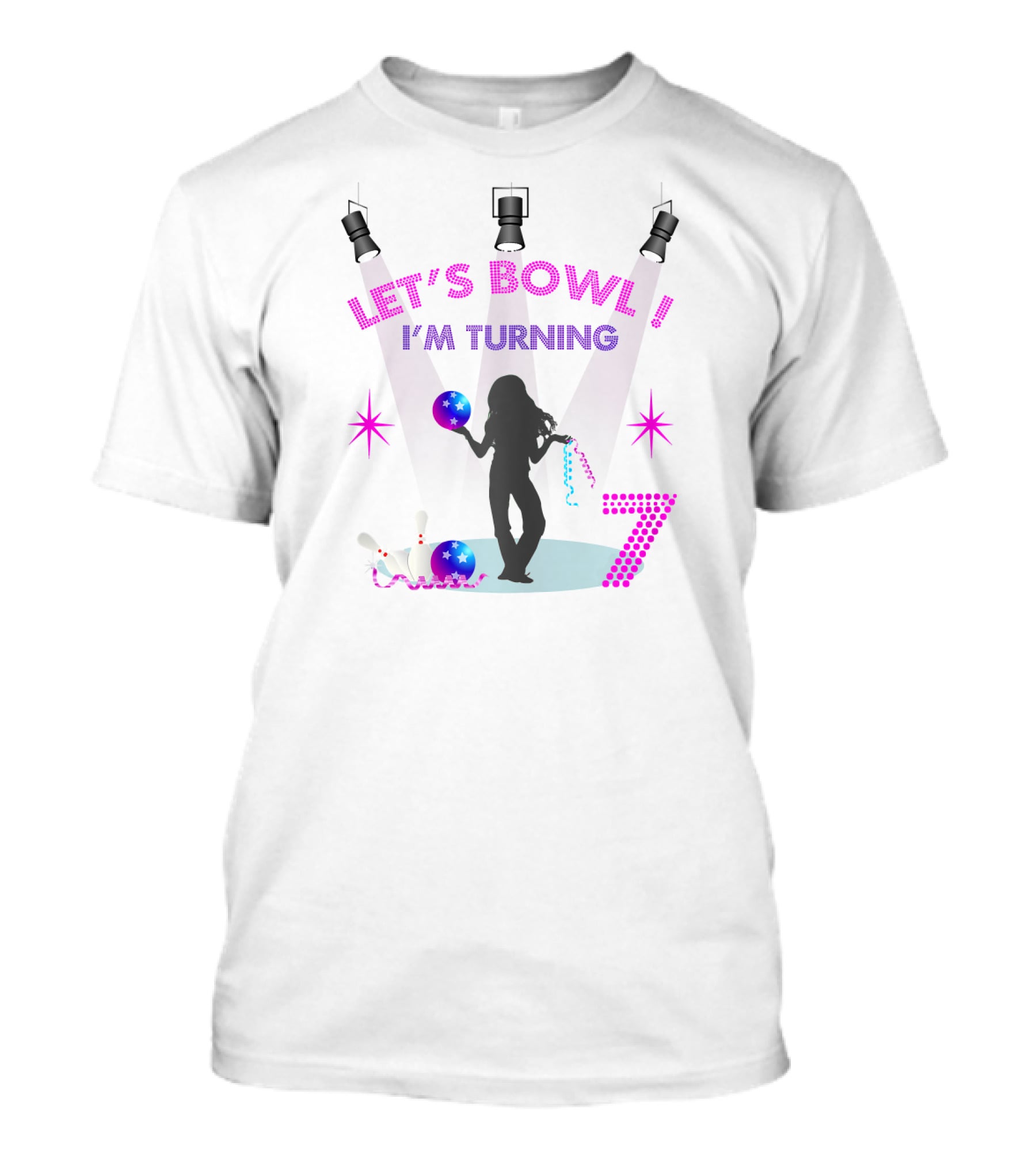 LET'S BOWL I'M TURNING 7 T-Shirt