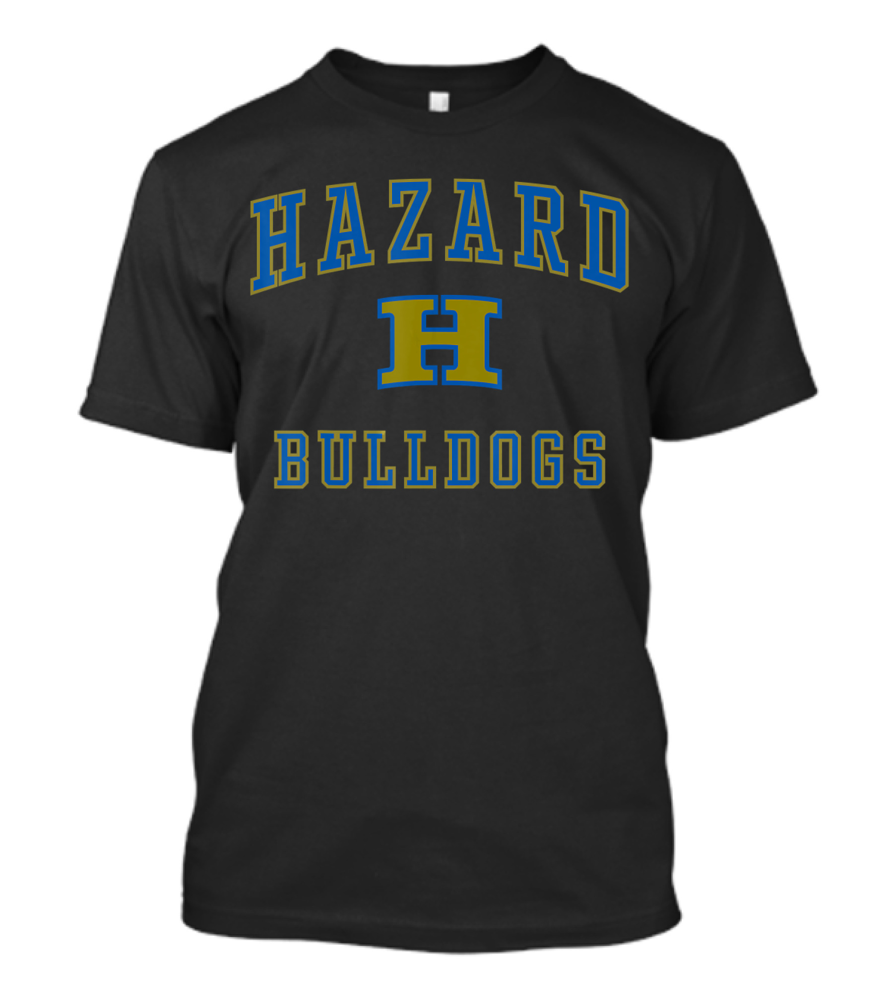 Hazard High School Bulldogs Large Block Style Text With Prominent H T-Shirt