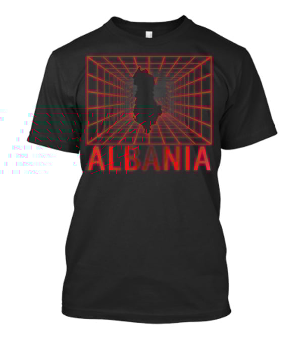Albania Map Grid T-Shirt