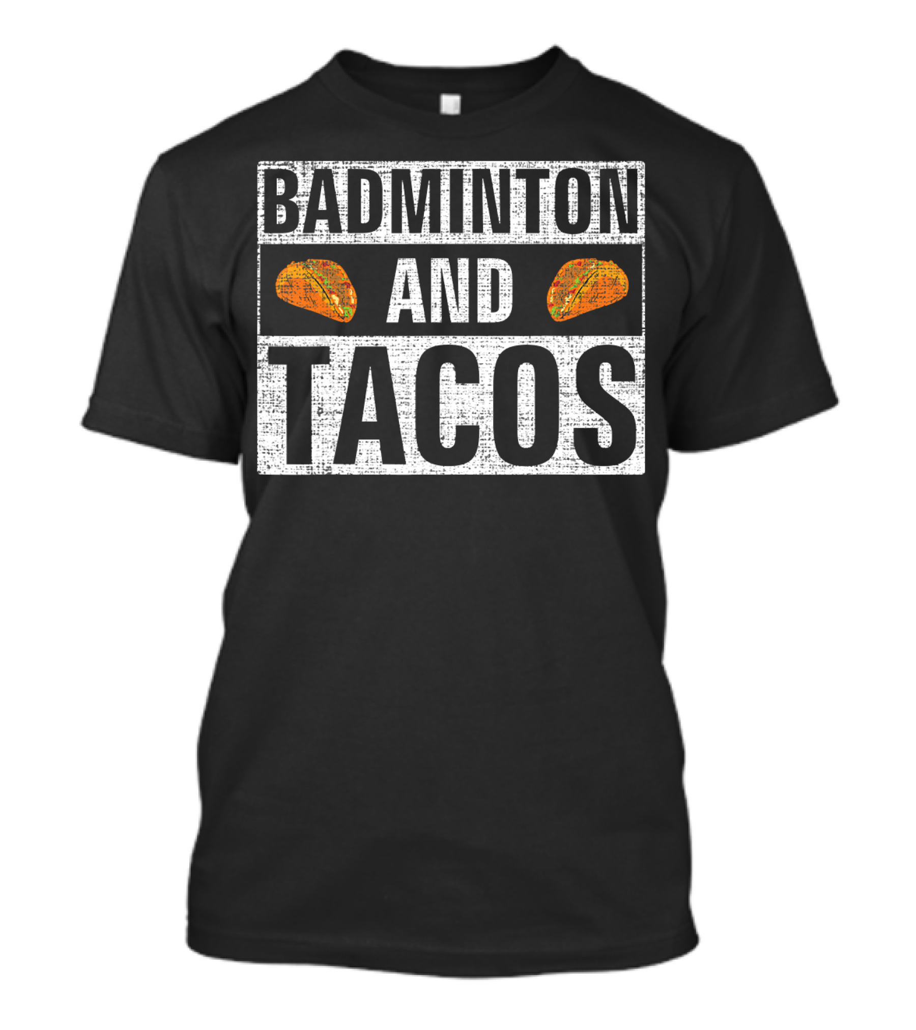 Badminton And Tacos Vintage Style Retro Vibes T-Shirt