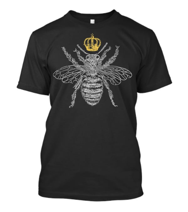 Vintage Queen Bee Crowned Chic T-Shirt