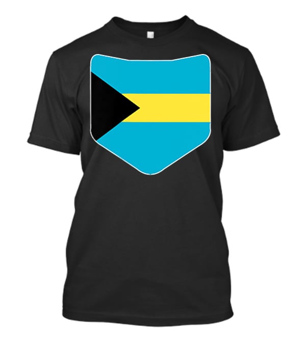 The Bahamas Flag Pocket Design With Bahami Branding T-Shirt