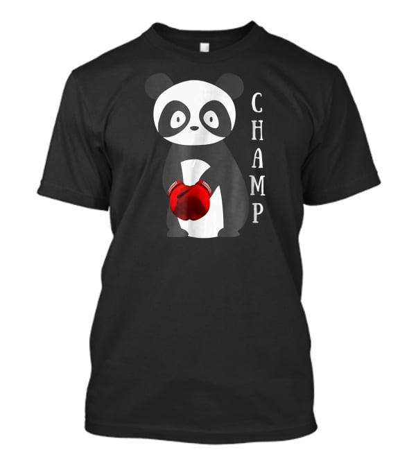 Champ Boxing Panda Animal T-Shirt