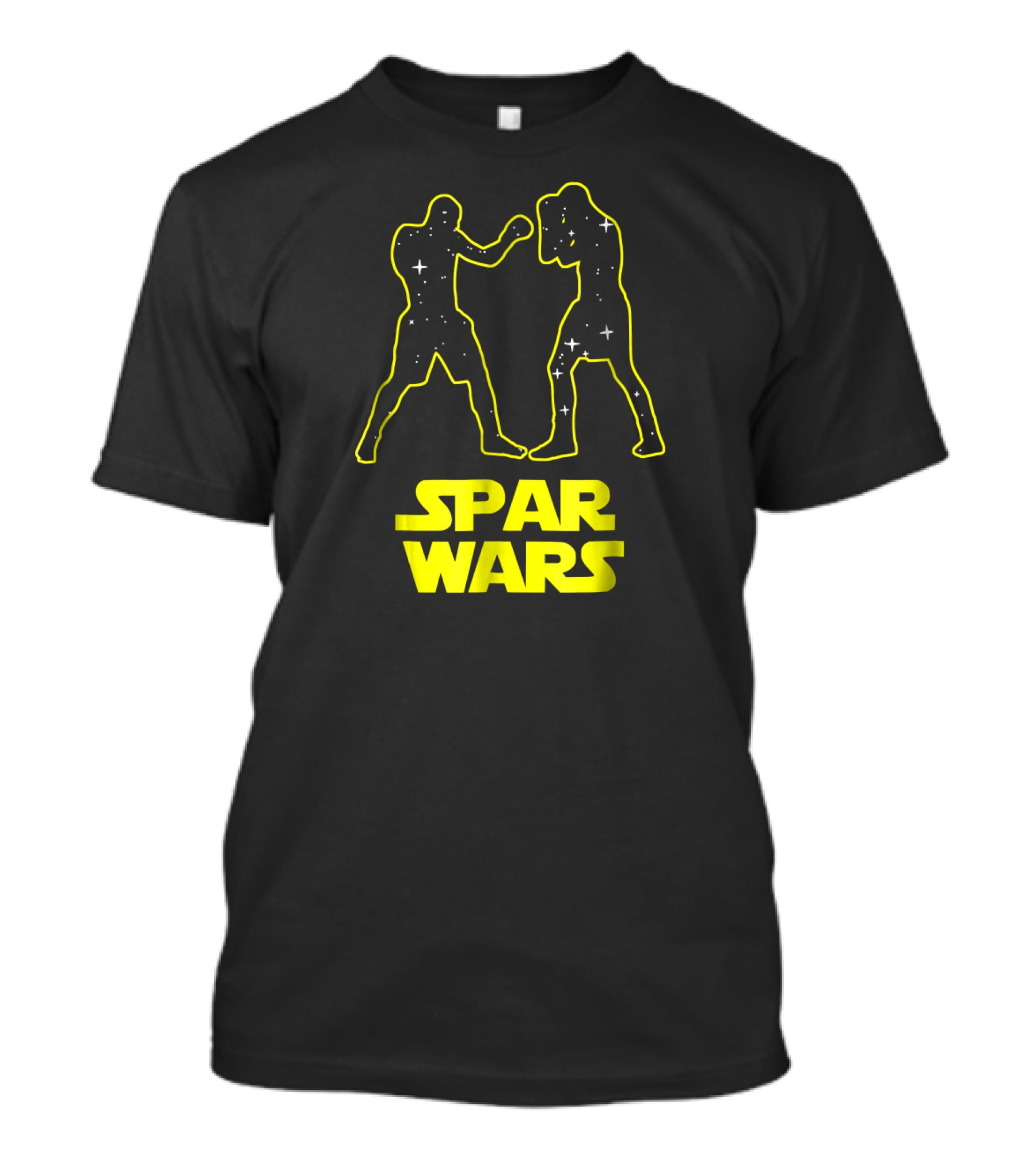Spar Wars Boxing Starry Fighters Parody Spoof T-Shirt
