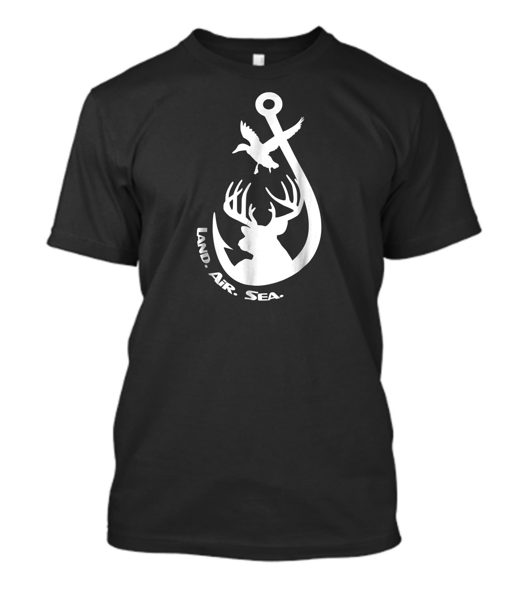 Awesome Hunting And Fishing Land Air Sea T-Shirt