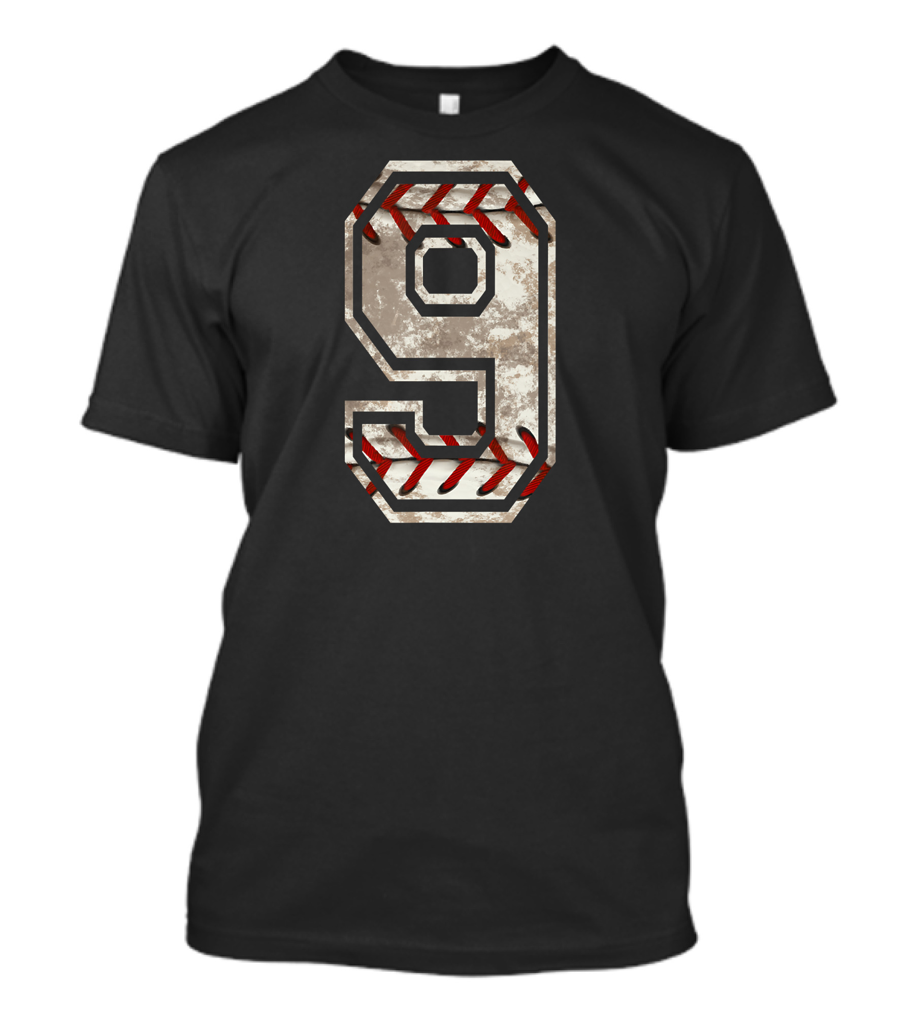 Number 9 Baseball Stitch T-Shirt