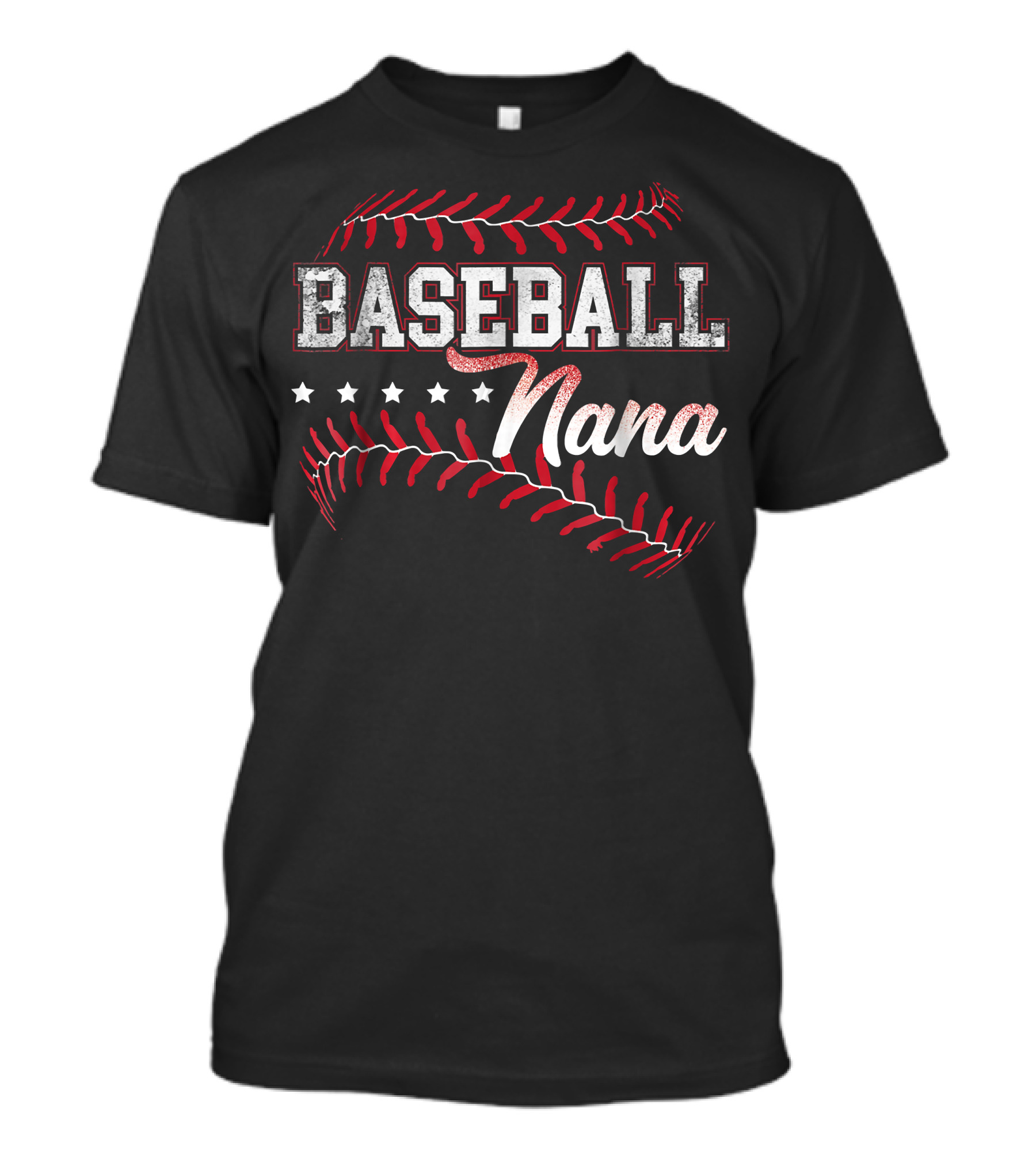 Baseball Nana Baseball Grandma Baseball Stitch T-Shirt