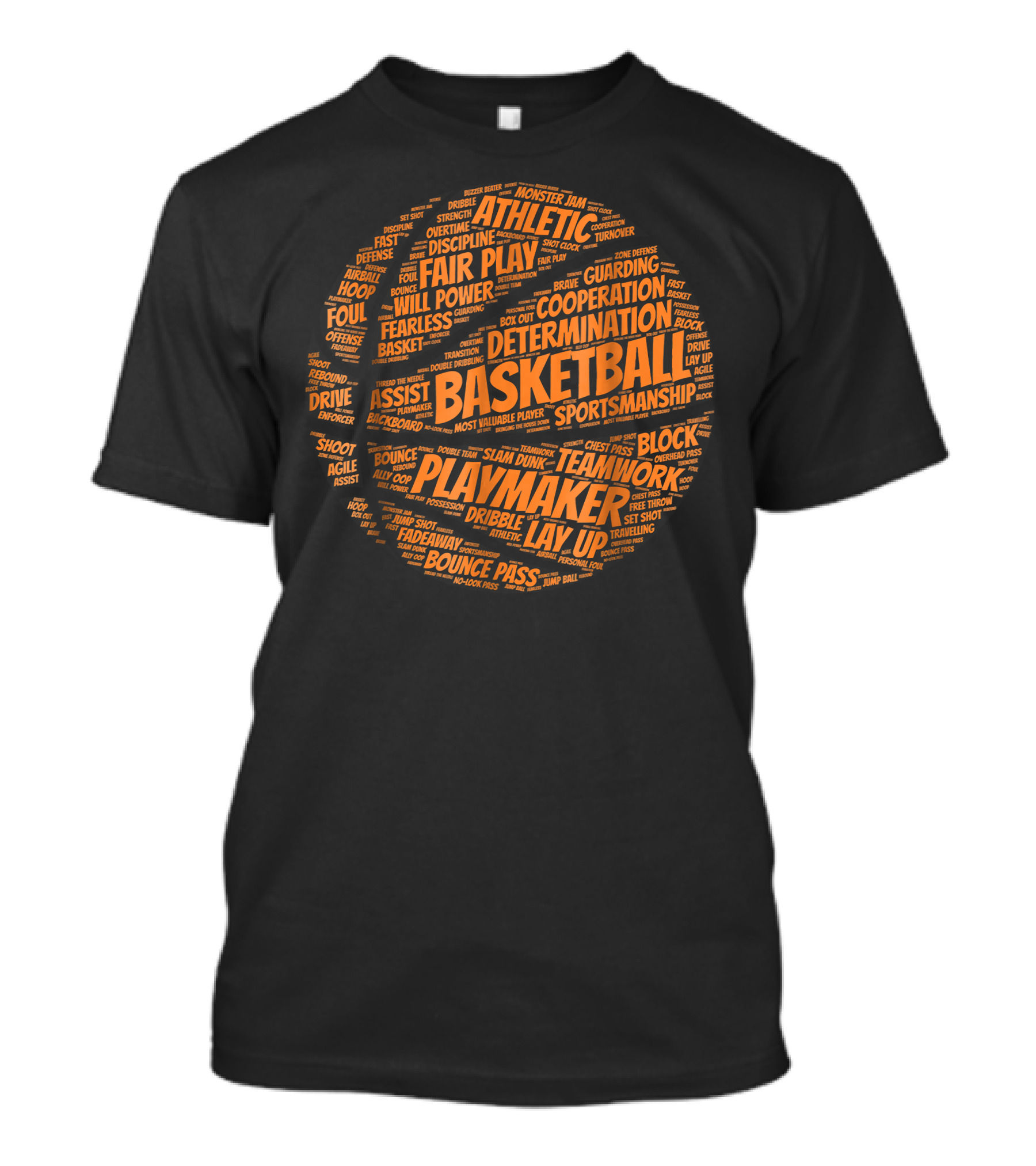 Basketball Athletic Determination Playmaker Dynamic Sportsmanship T-Shirt