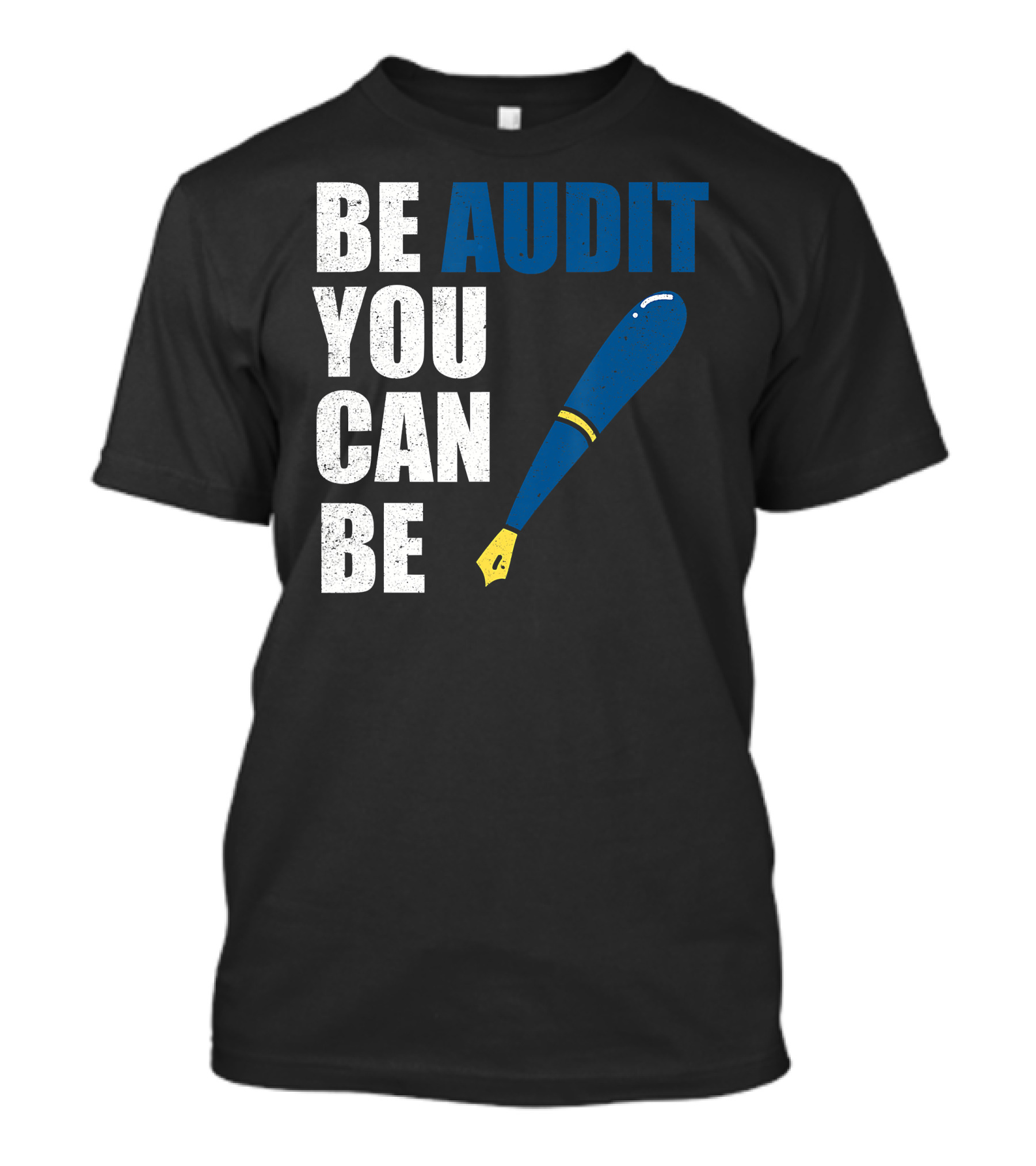 Be Audit You Can Be Funny Accountant Humor Baseball Bat T-Shirt