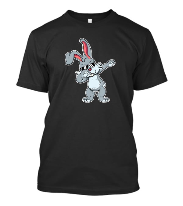 Dabbing Bunny With Sunglasses Easter Present T-Shirt
