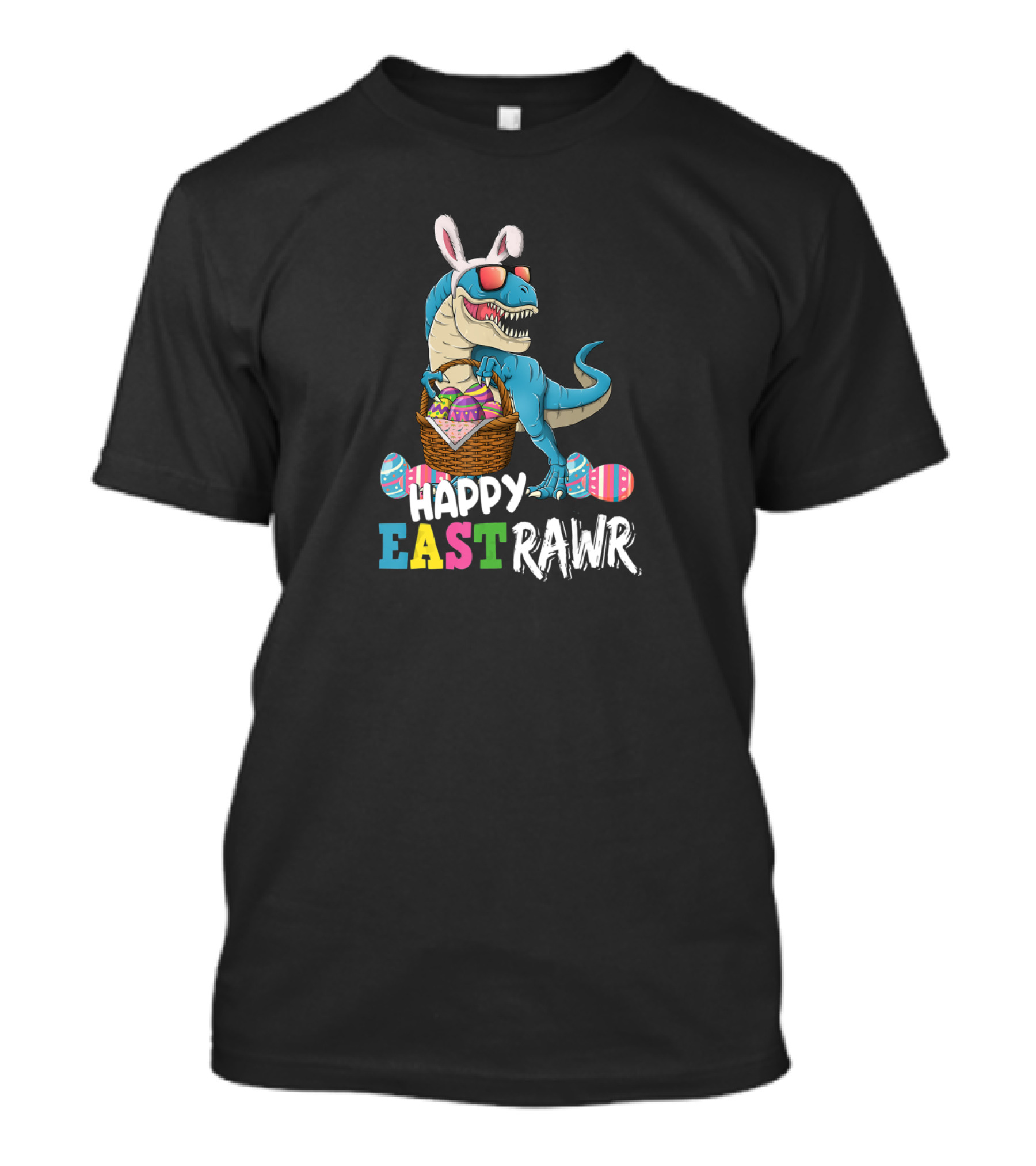 Happy EastRAWR Dinosaur Costume Easter Day T-Shirt