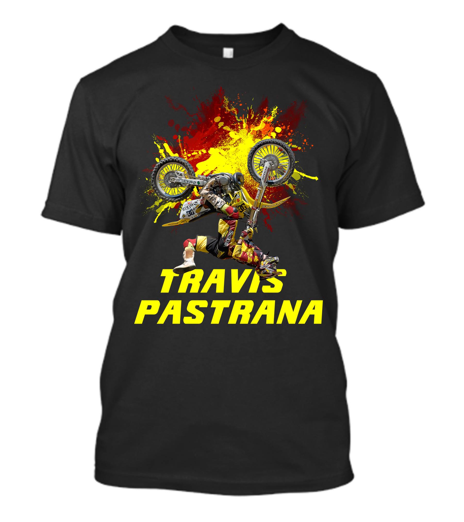 TRAVIS PASTRANA Freestyle Motocross Stunt Action T-Shirt