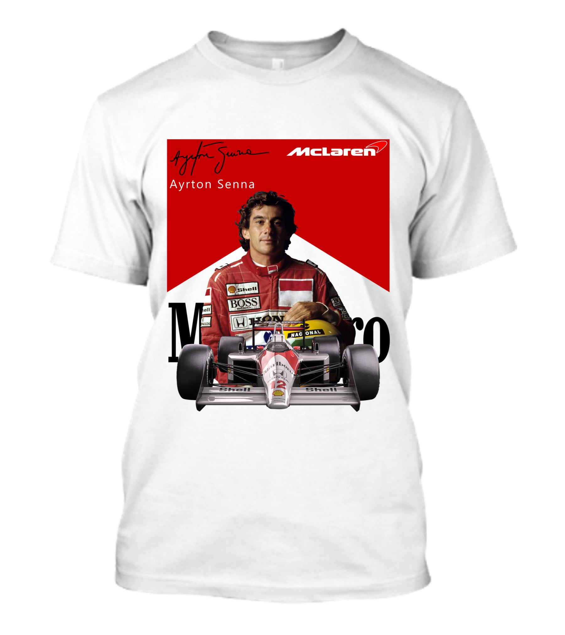 Ayrton Senna McLaren Racing Legend T-Shirt