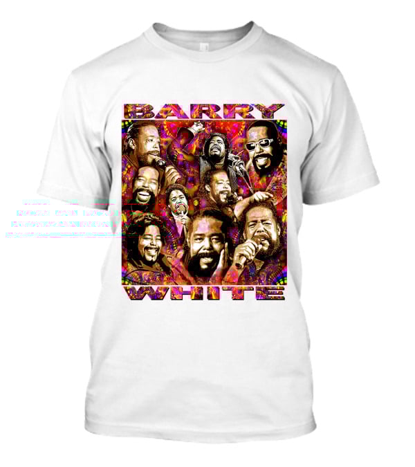 BARRY WHITE 31 Collage Of Iconic Vocal Performances T-Shirt