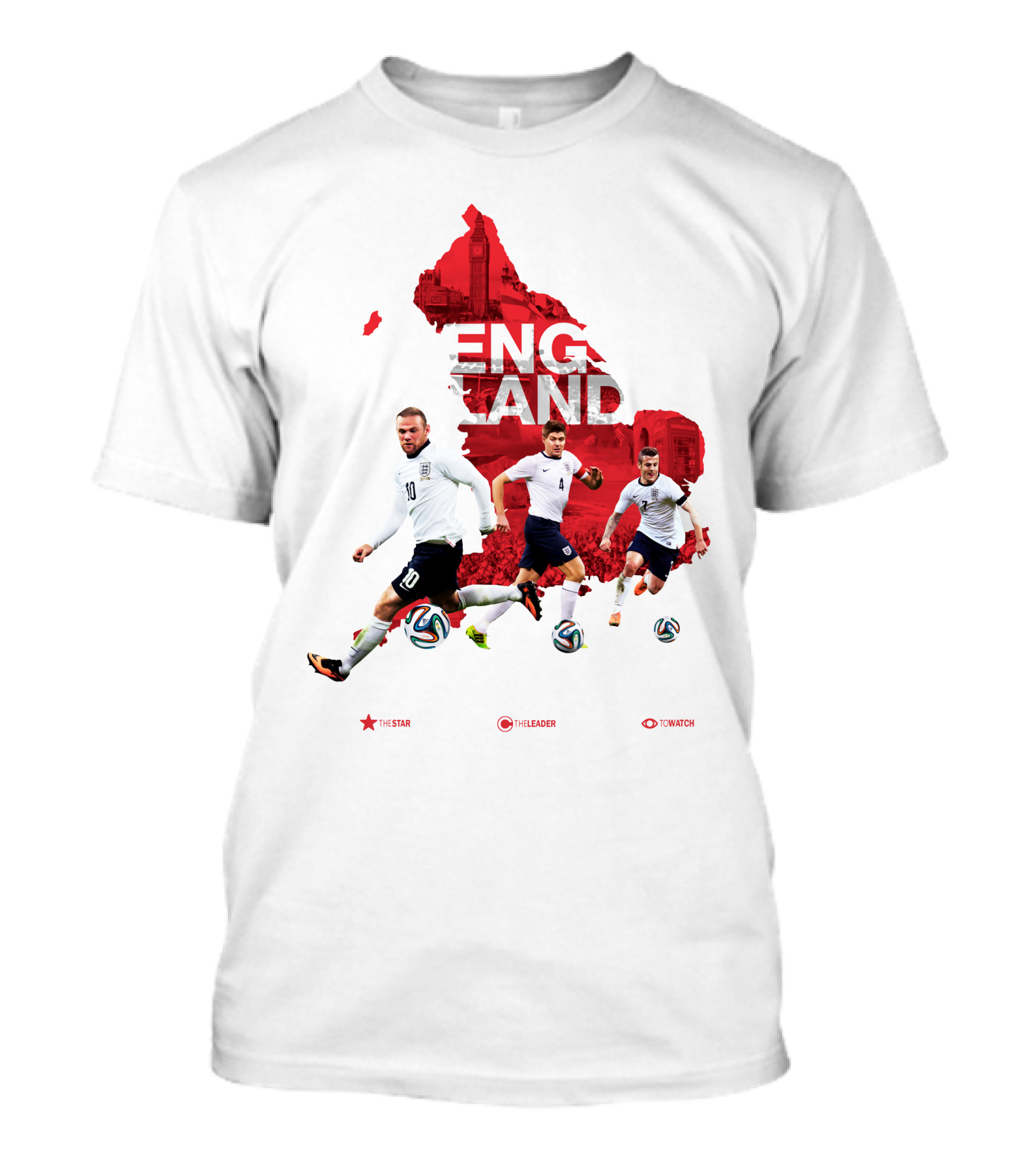 England Soccer Stars The Star The Leader To Watch T-Shirt