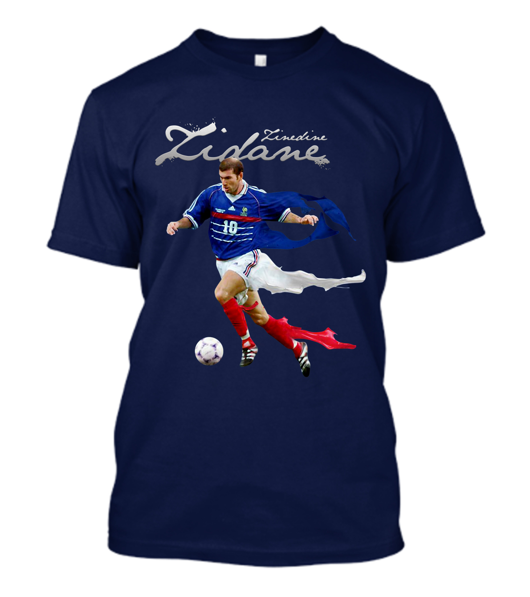 Zinedine Zidane Iconic Number 10 Football Legend T-Shirt