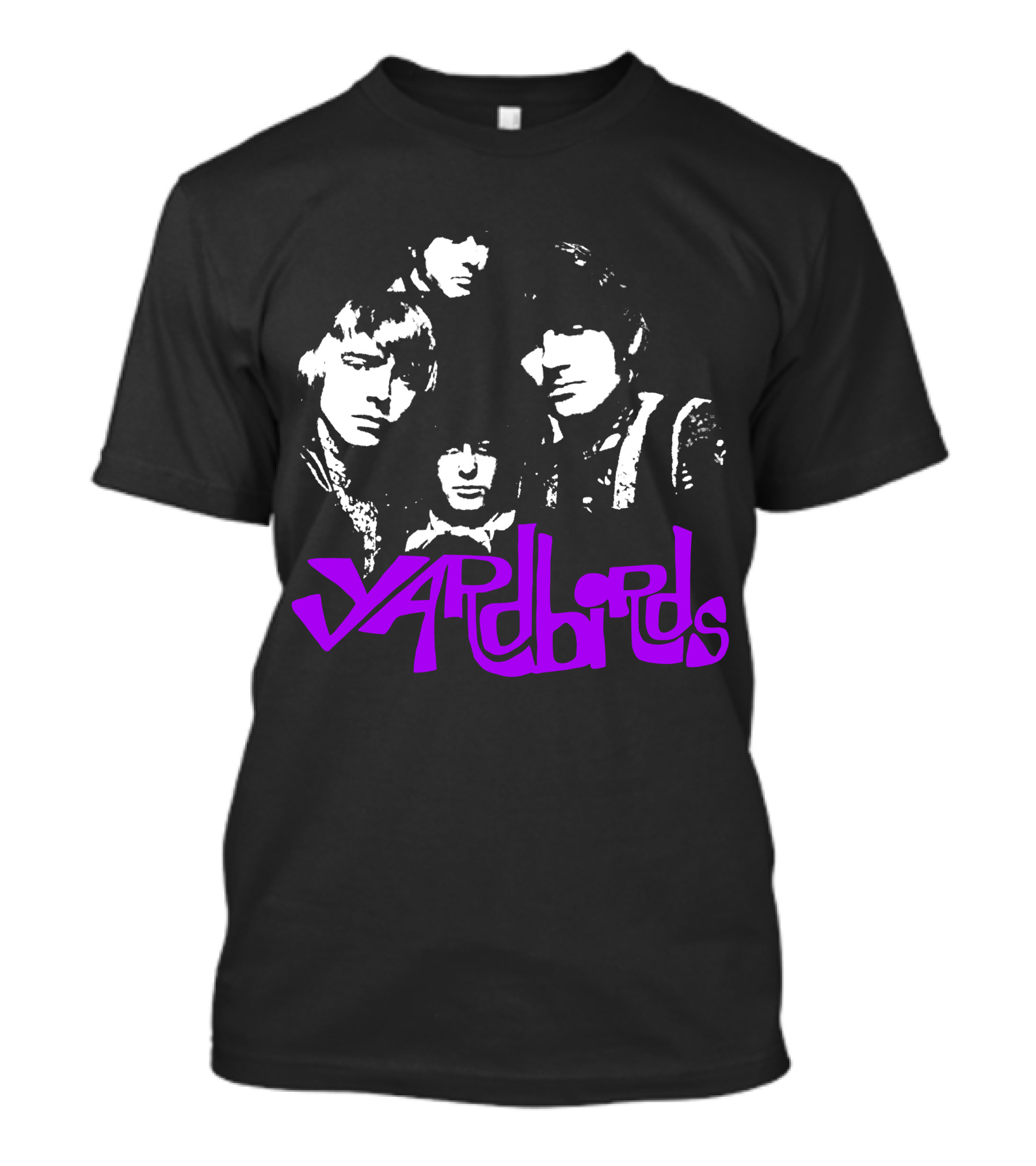 Yardbirds Psychedelic Text T-Shirt