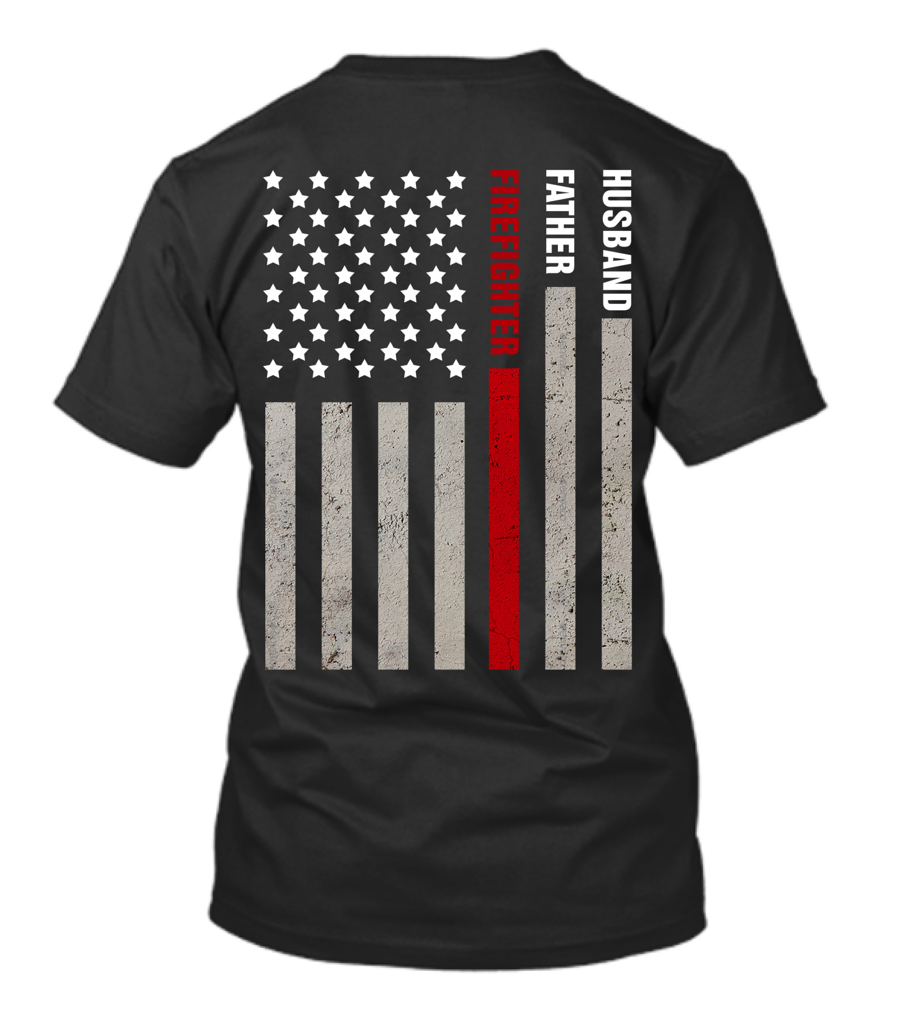FIREFIGHTER BAR GRAPH RED STRIPE T-Shirt