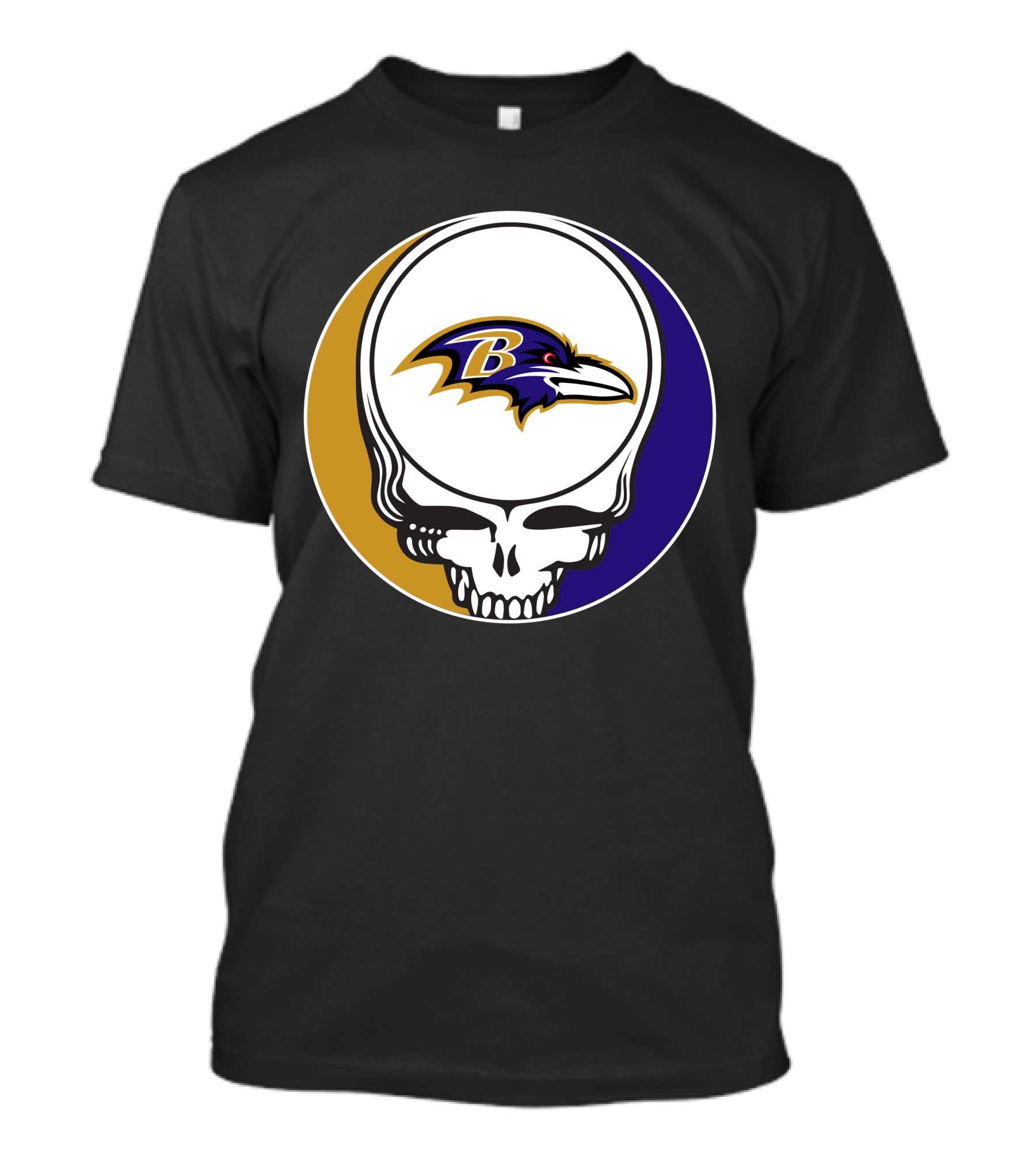 Baltimore Ravens Skull T-Shirt